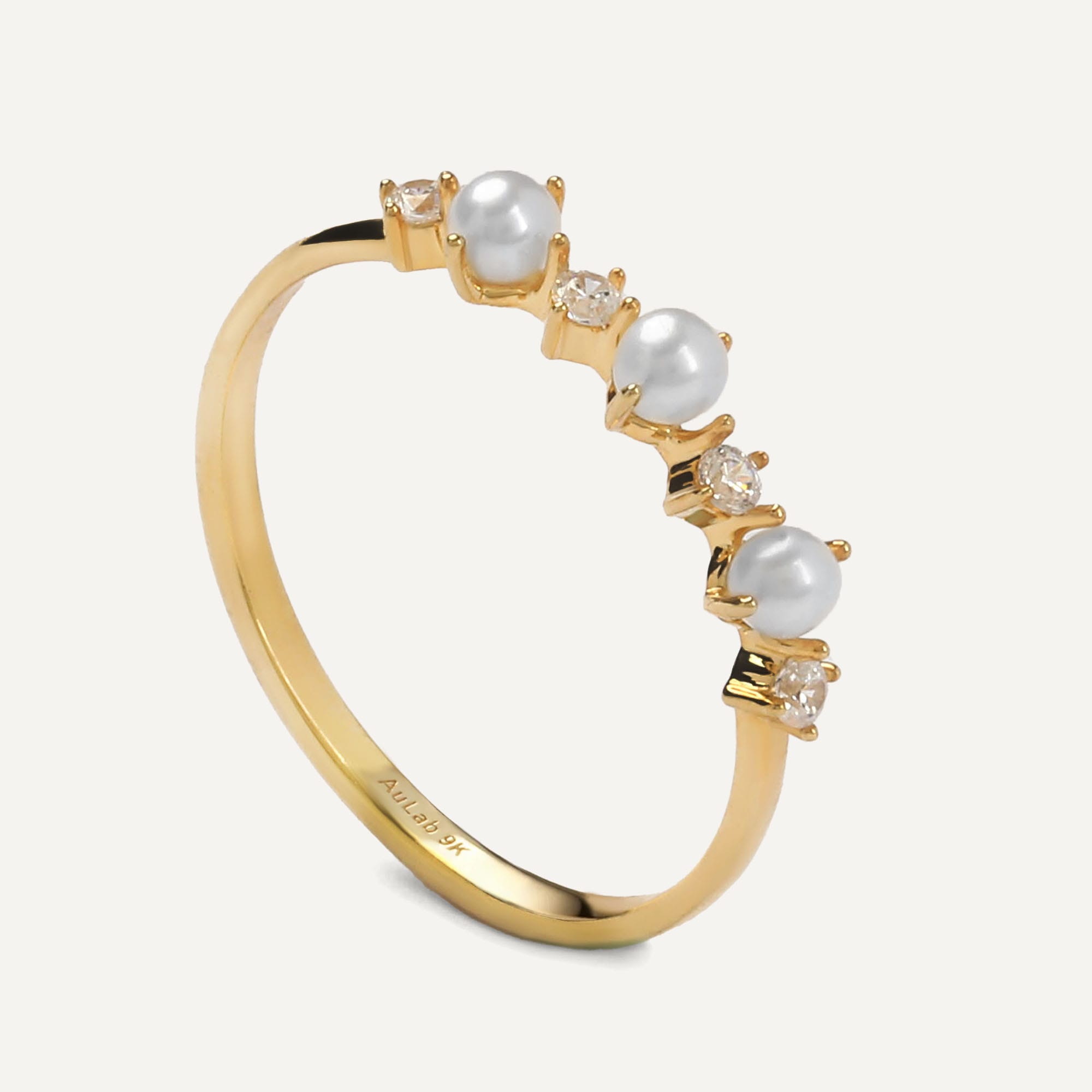 Margaret Pearl Gold Ring - 4