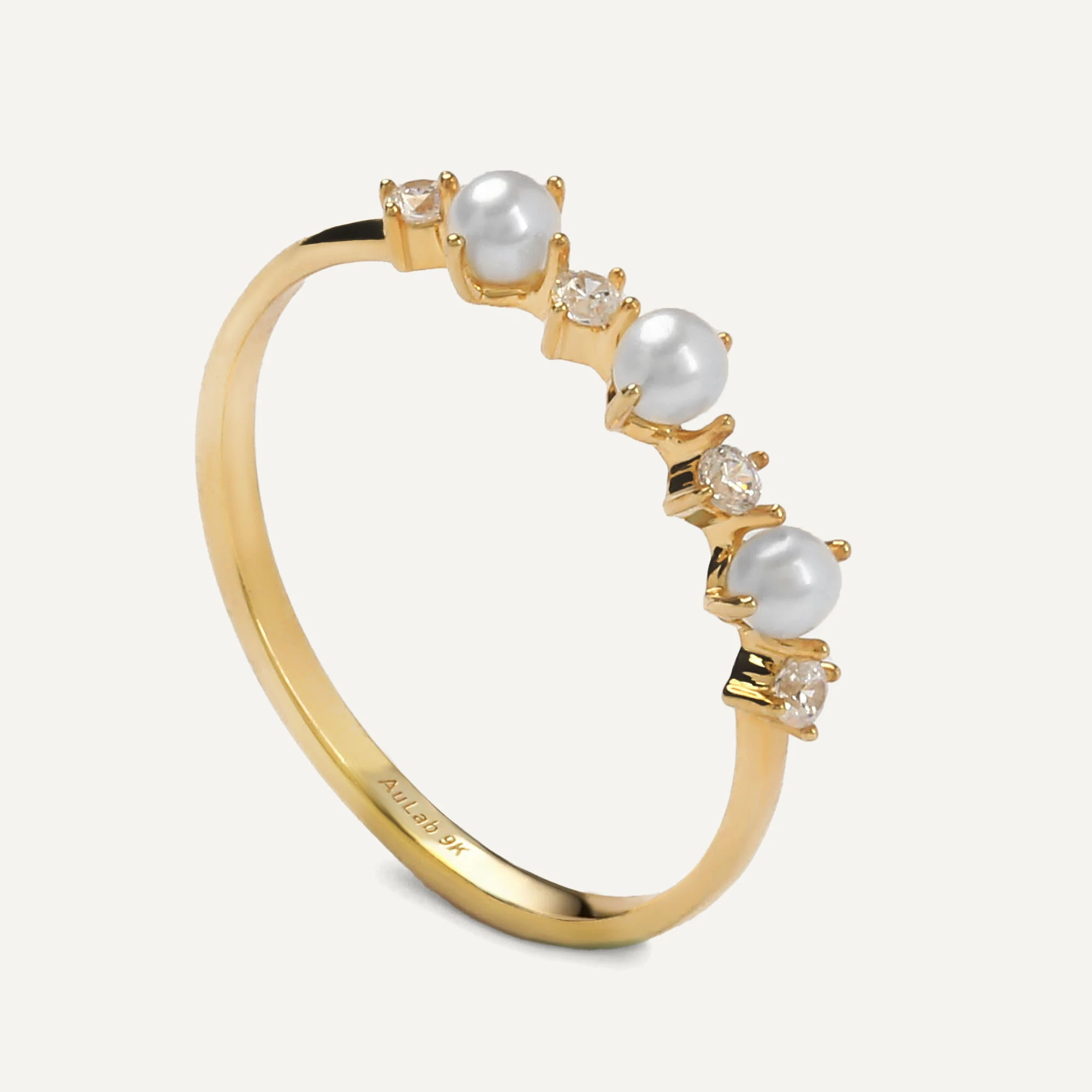 Margaret Pearl Gold Ring - 3