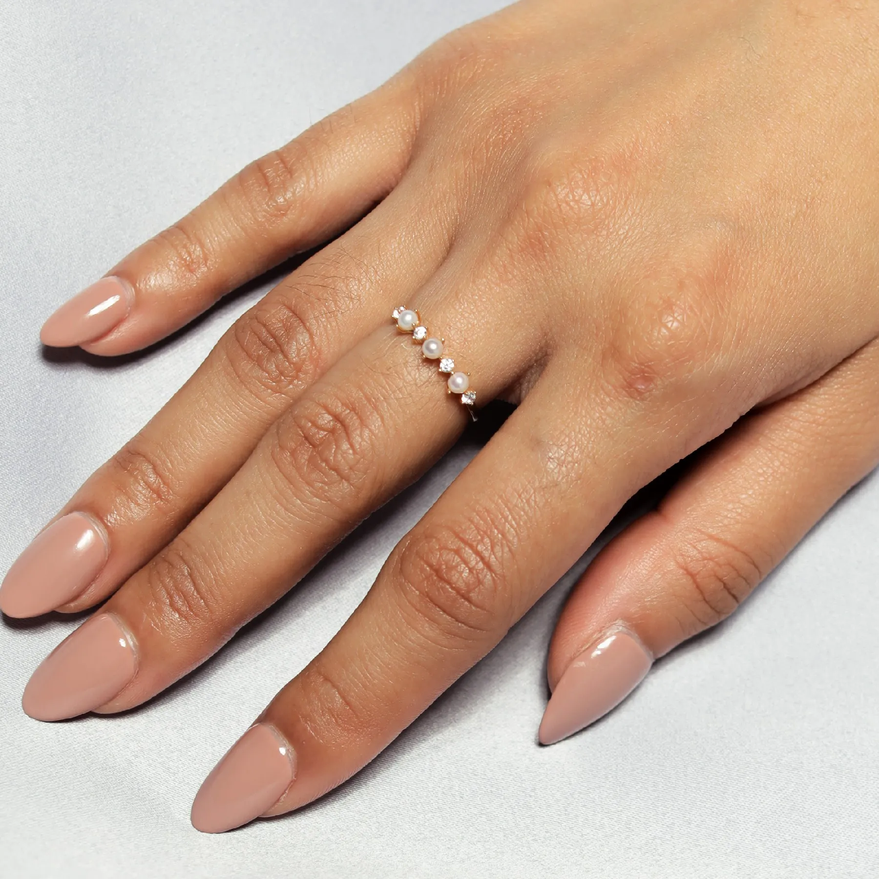 Margaret Pearl Gold Ring - 3