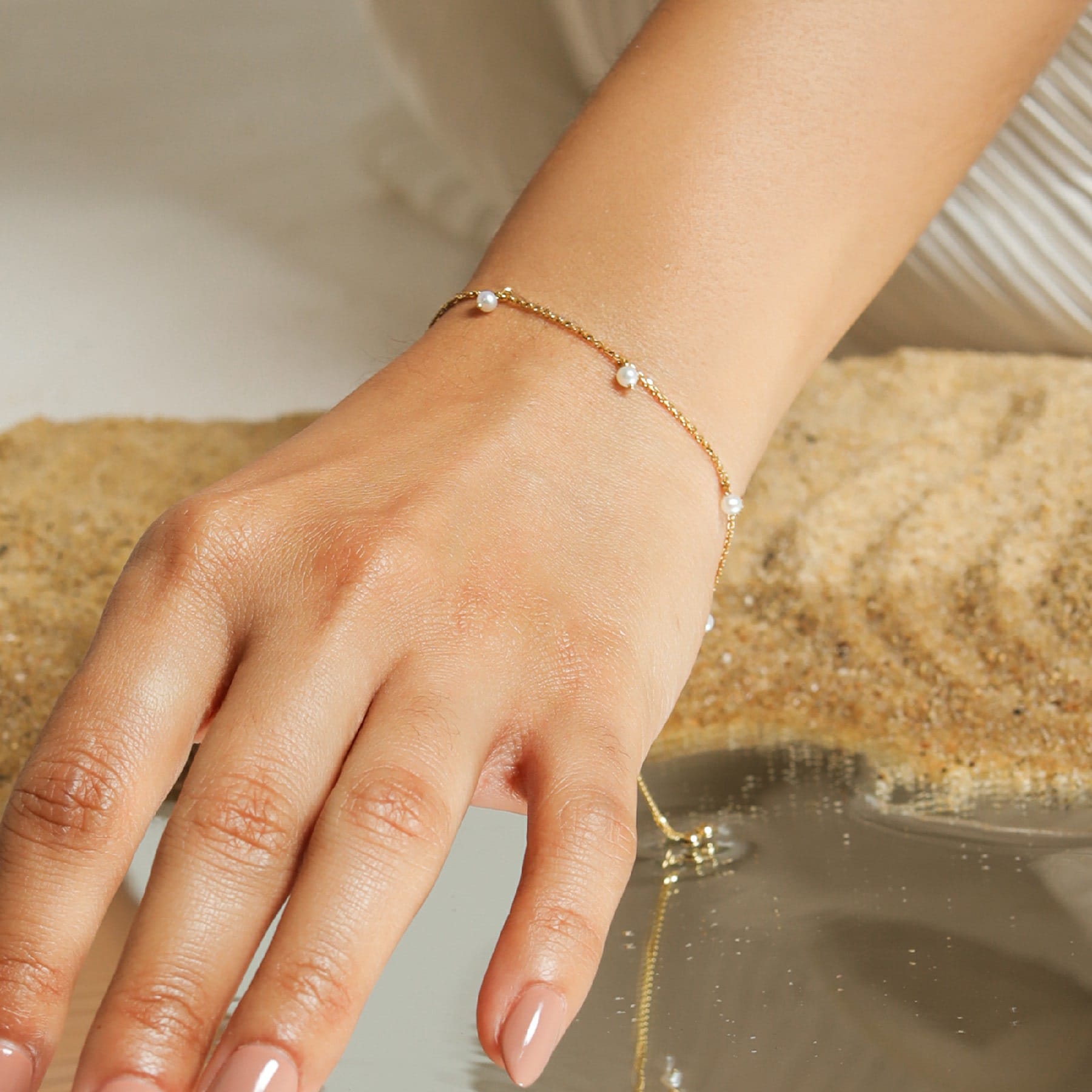 Maya Pearl Gold Bracelet - 3