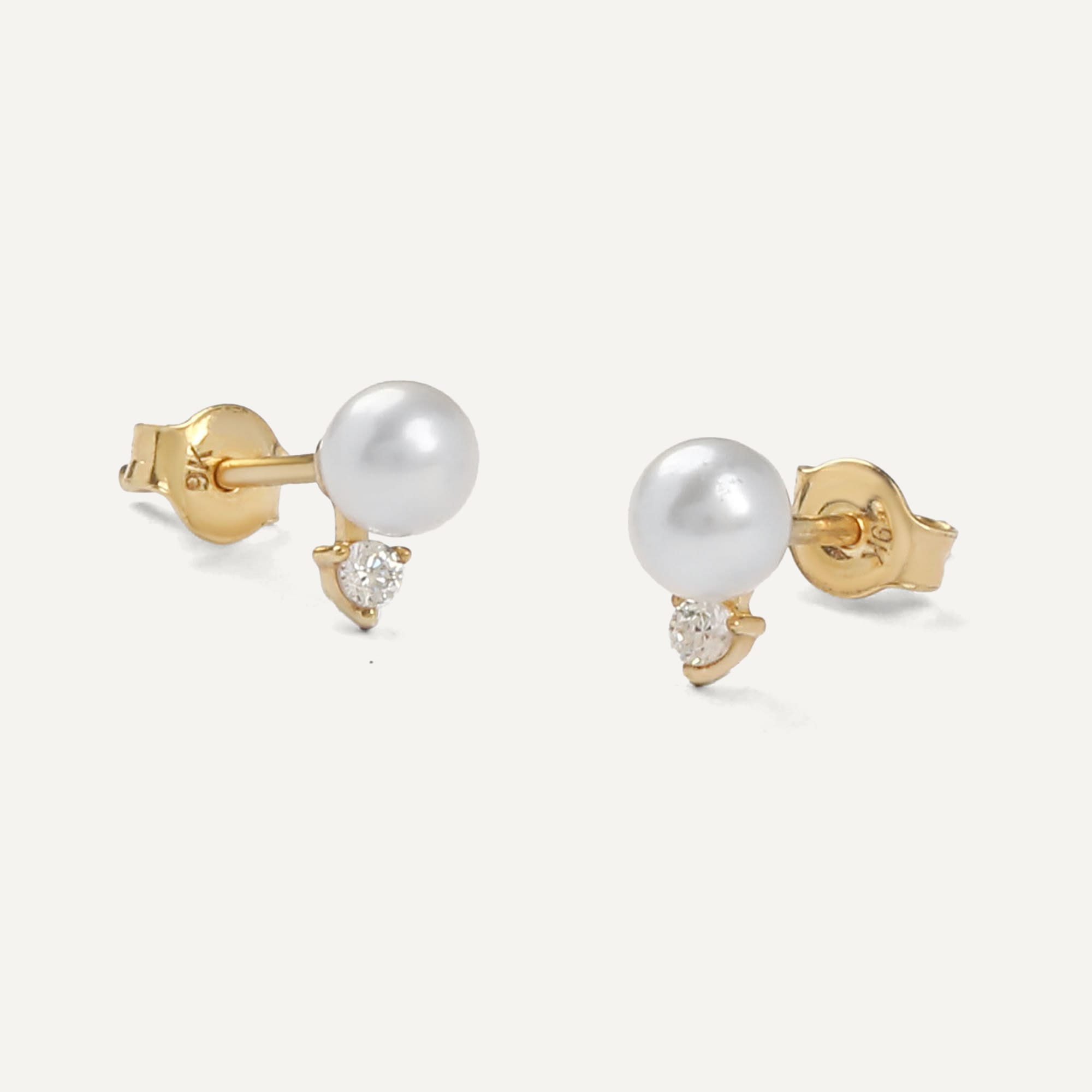 Tamara Pearl Gold Earrings - 2
