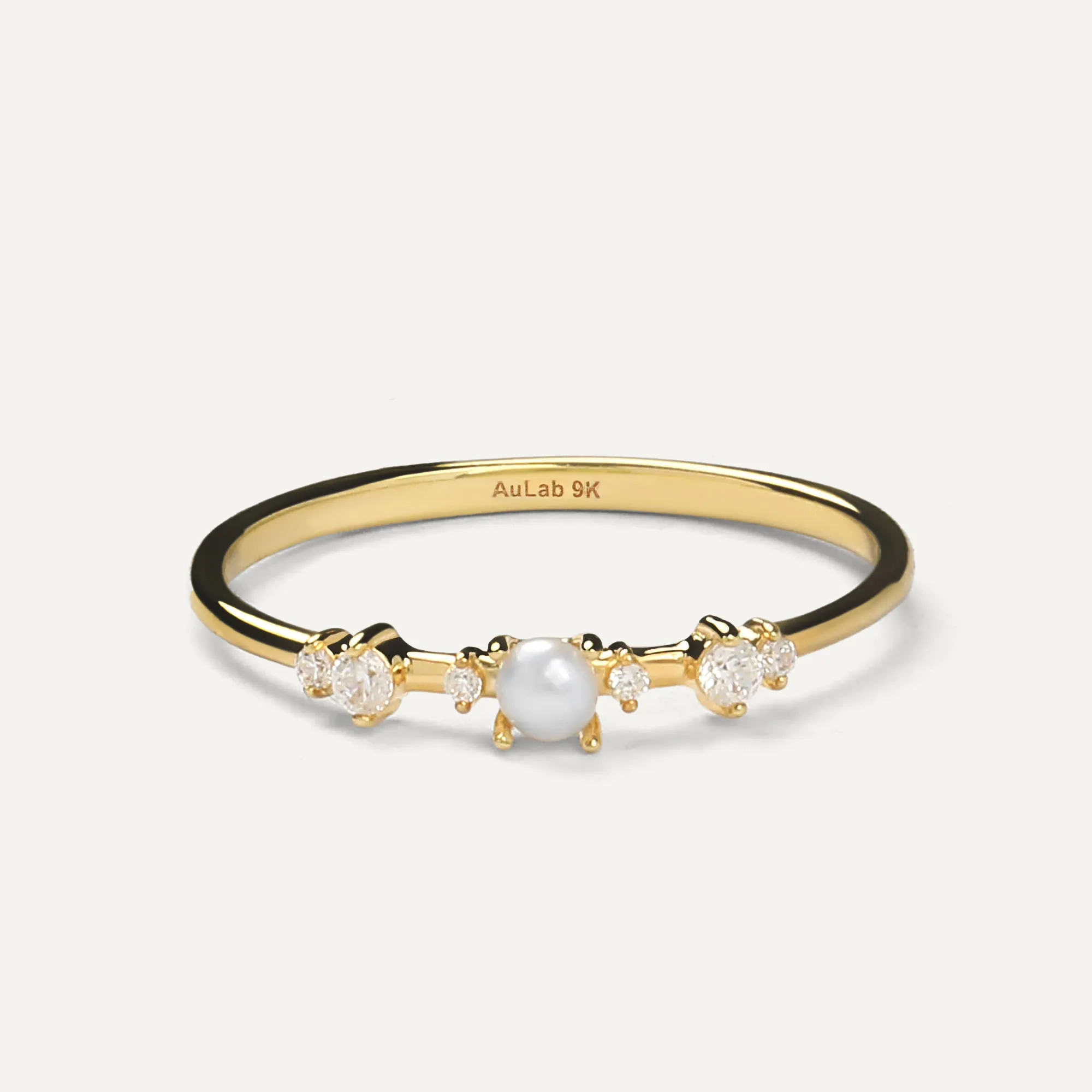 Maisie Pearl Gold Ring - 2