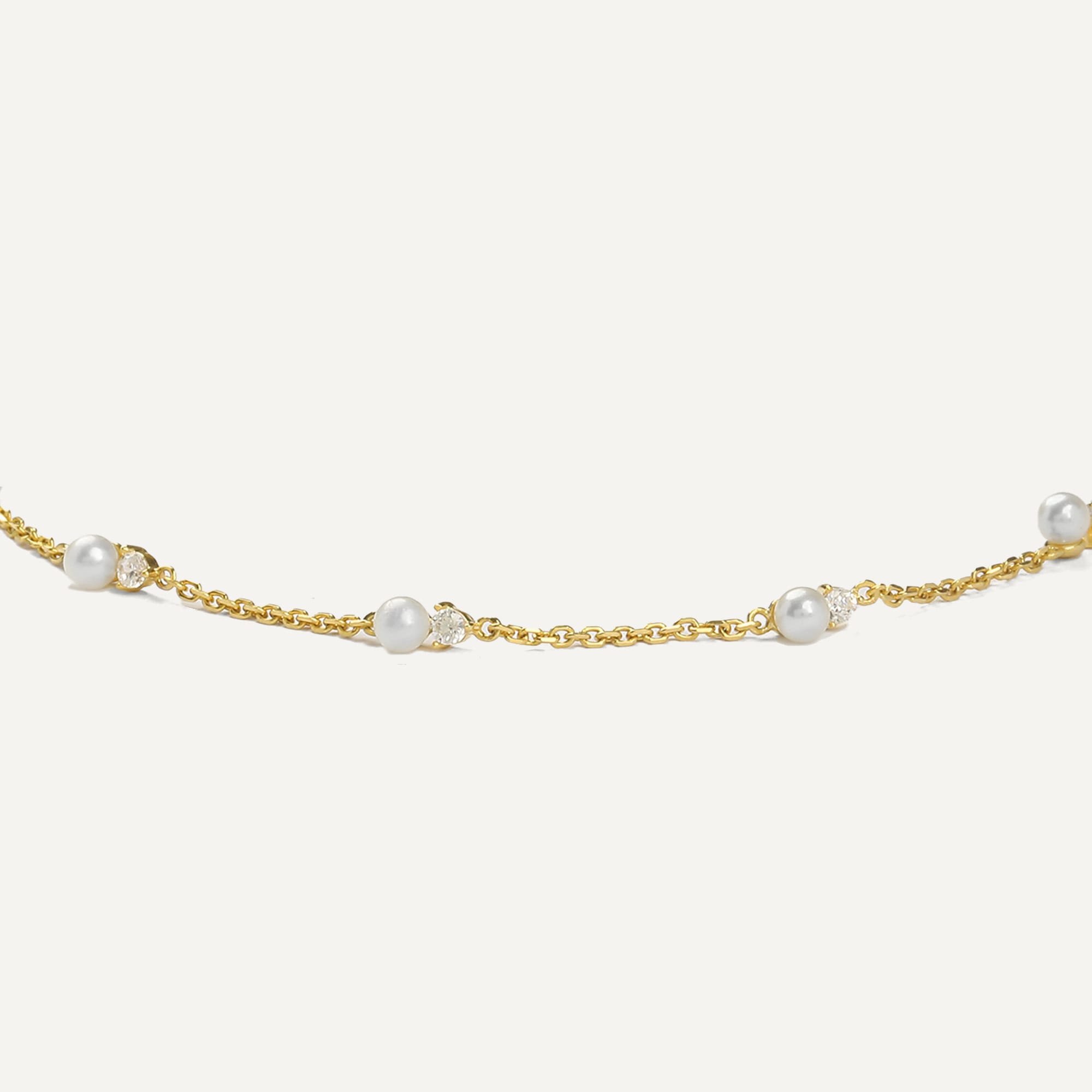 Sania Pearl Gold Bracelet - 4