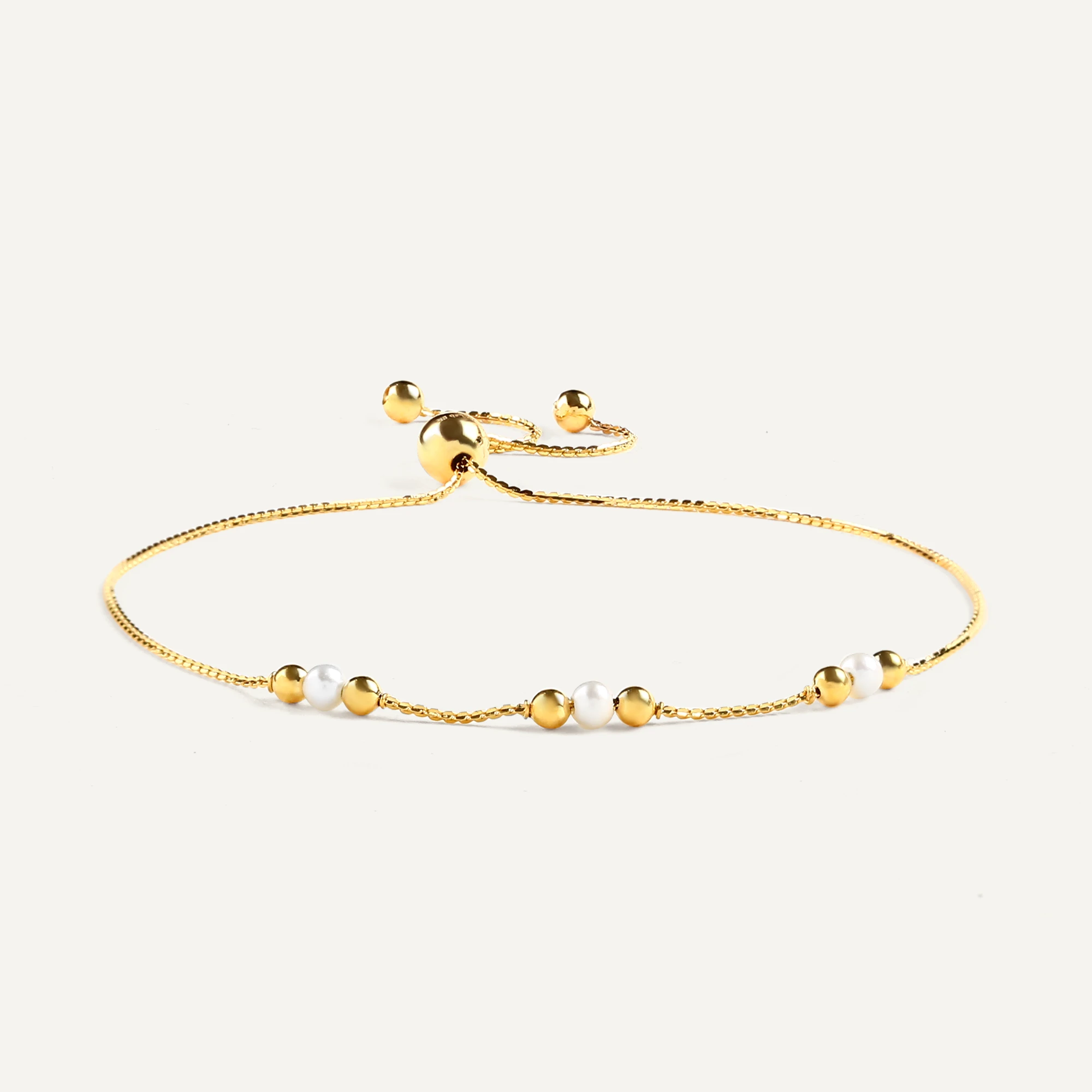 Clarina Pearl Gold Bracelet - 1