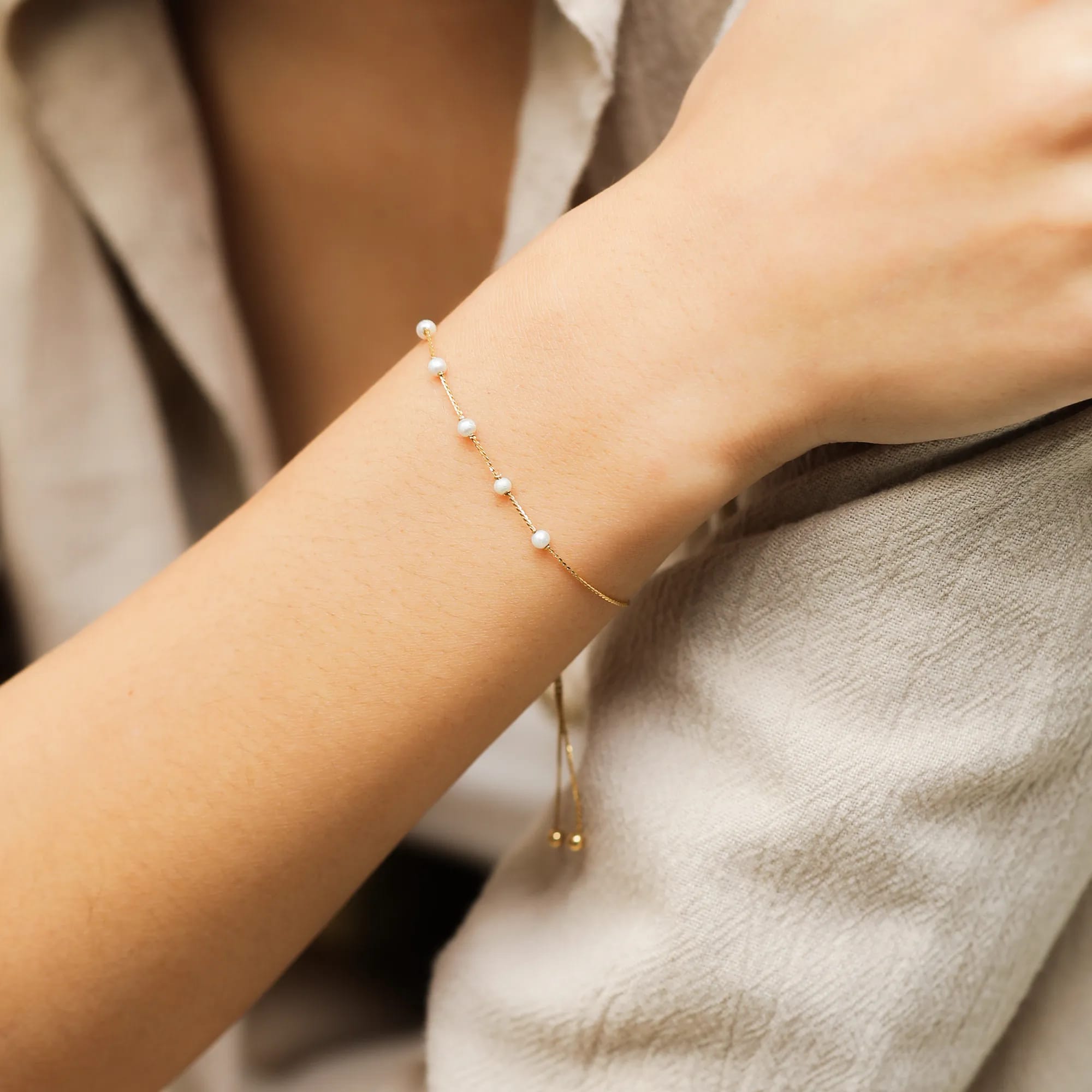 Cerelia Pearl Gold Bracelet - 3
